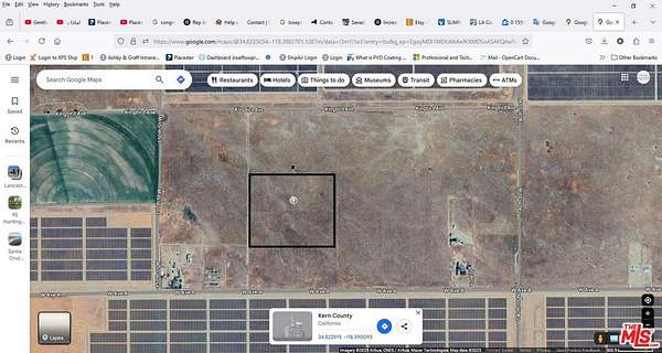 10 Acres of Recreational Land for Sale in Rosamond, California