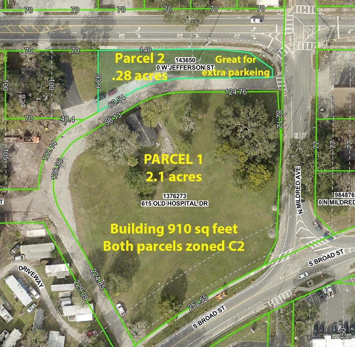 2.37 Acres of Improved Commercial Land for Sale in Brooksville, Florida