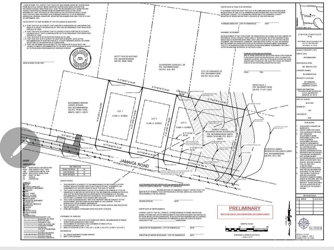 0.96 Acres of Residential Land for Sale in Kannapolis, North Carolina