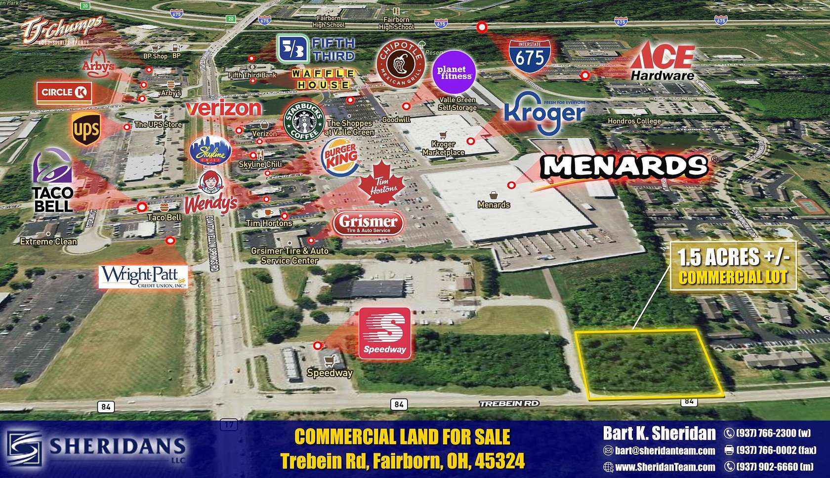 1.74 Acres of Commercial Land for Sale in Beavercreek, Ohio