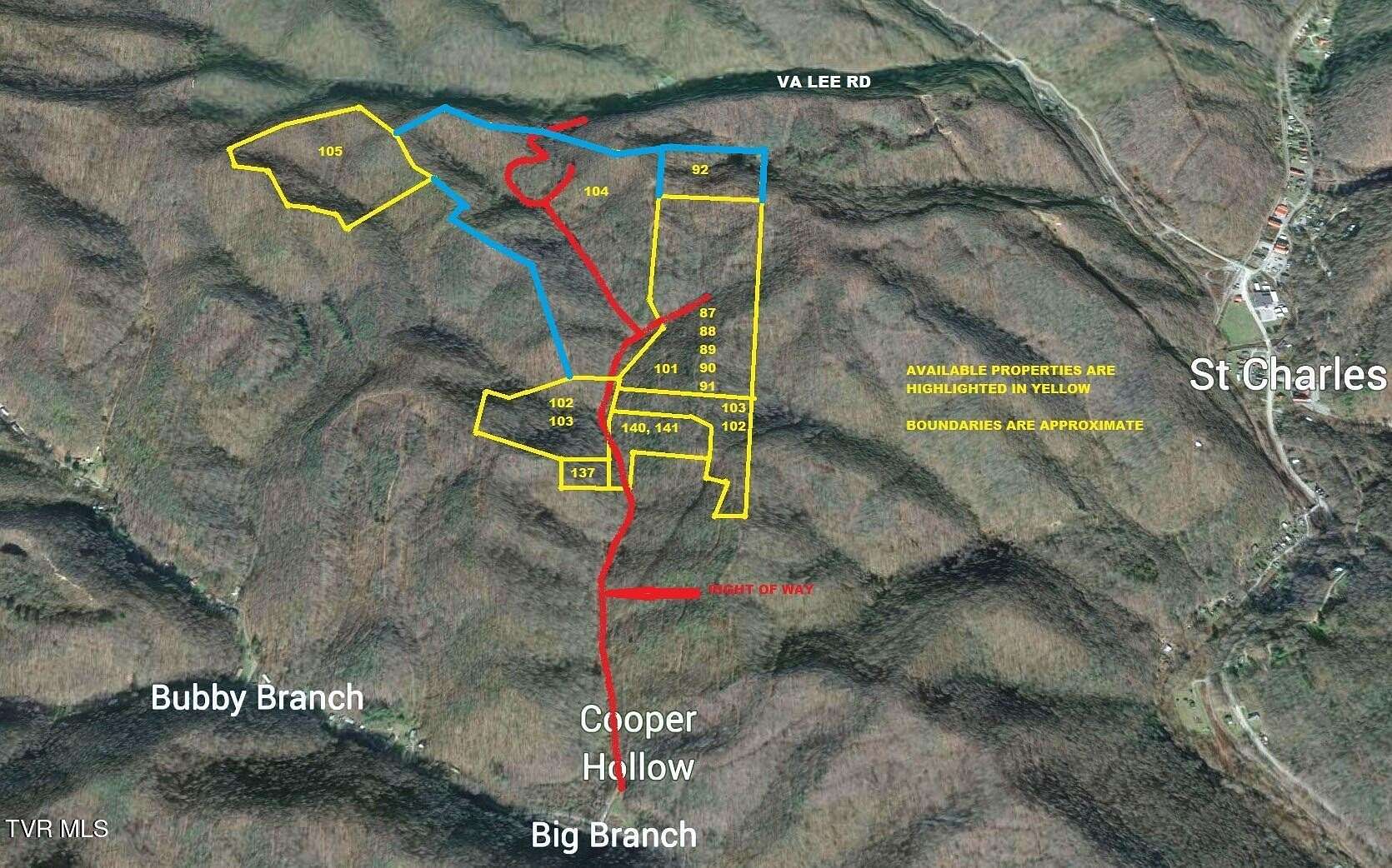 101 Acres of Recreational Land for Sale in Pennington Gap, Virginia