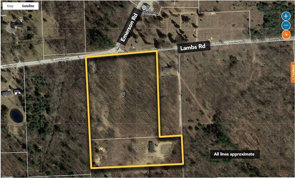 11.3 Acres of Land with Home for Auction in Wales Township, Michigan