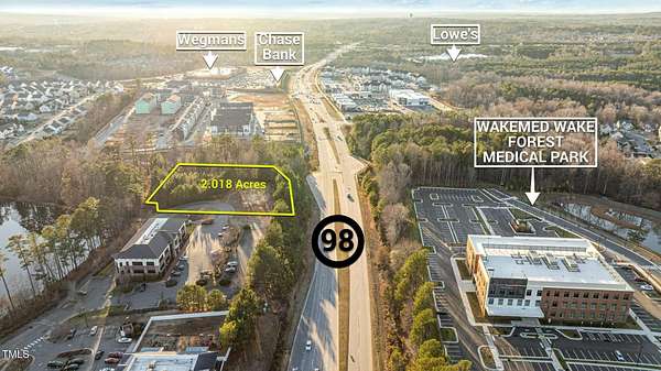 2 Acres of Commercial Land for Sale in Wake Forest, North Carolina