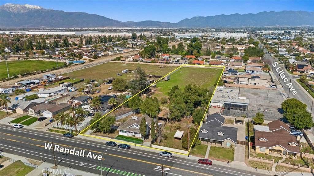 2.5 Acres of Land with Home for Sale in Rialto, California