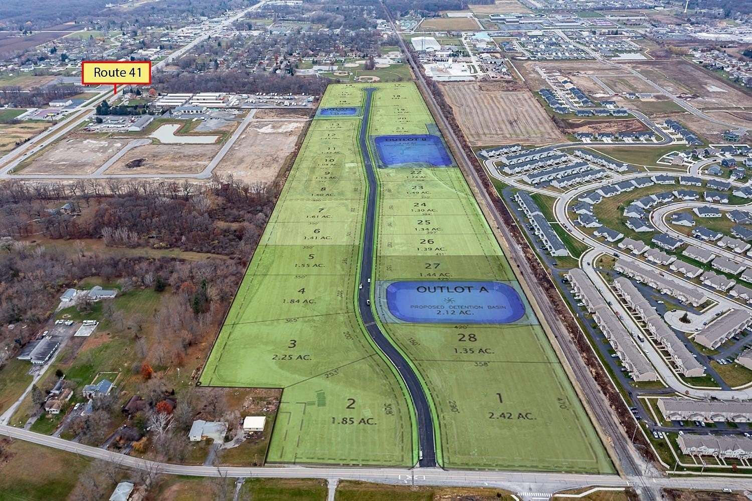 2.25 Acres of Land for Sale in Cedar Lake, Indiana