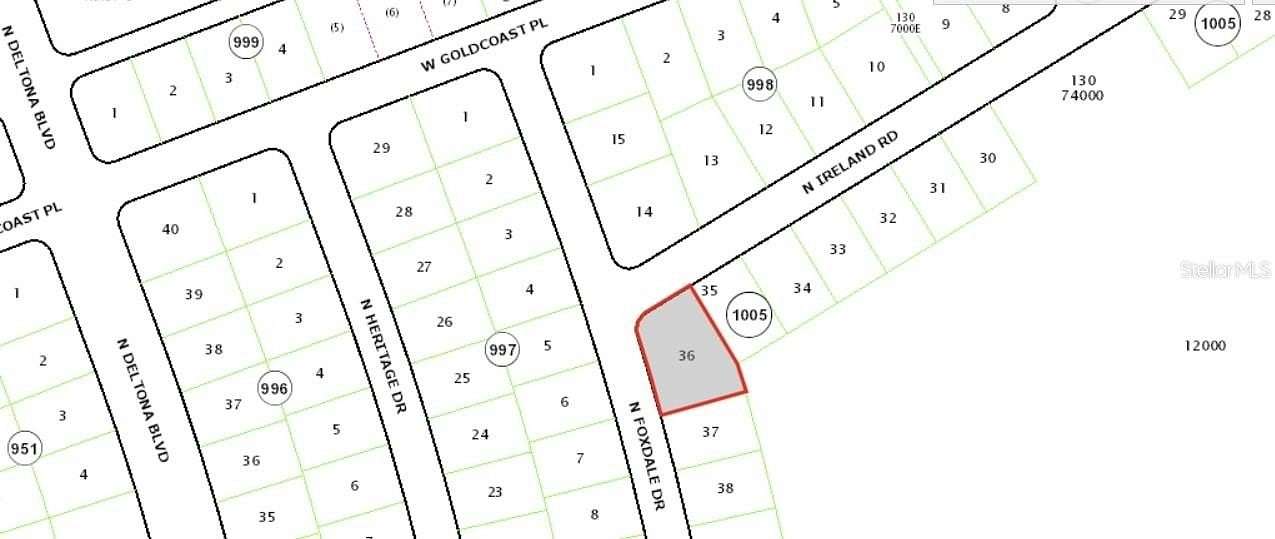 0.37 Acres of Residential Land for Sale in Citrus Springs, Florida