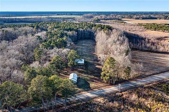 8.9 Acres of Land with Home for Sale in Gatesville, North Carolina