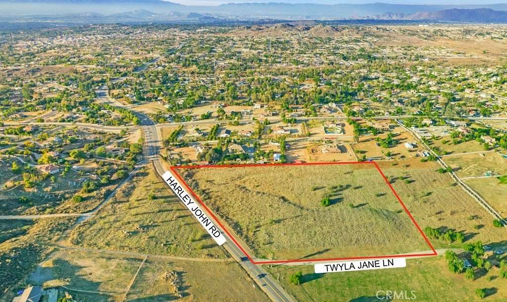 9.47 Acres of Residential Land for Sale in Riverside, California