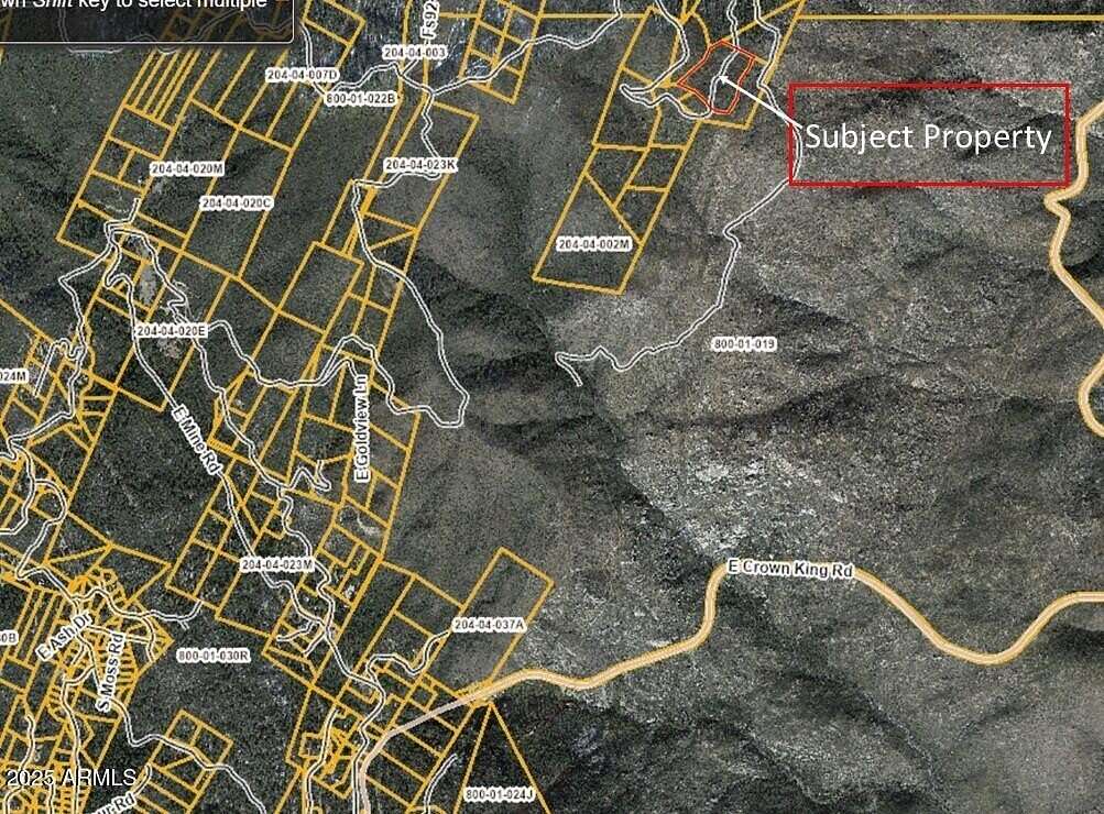 6.65 Acres of Land for Sale in Crown King, Arizona