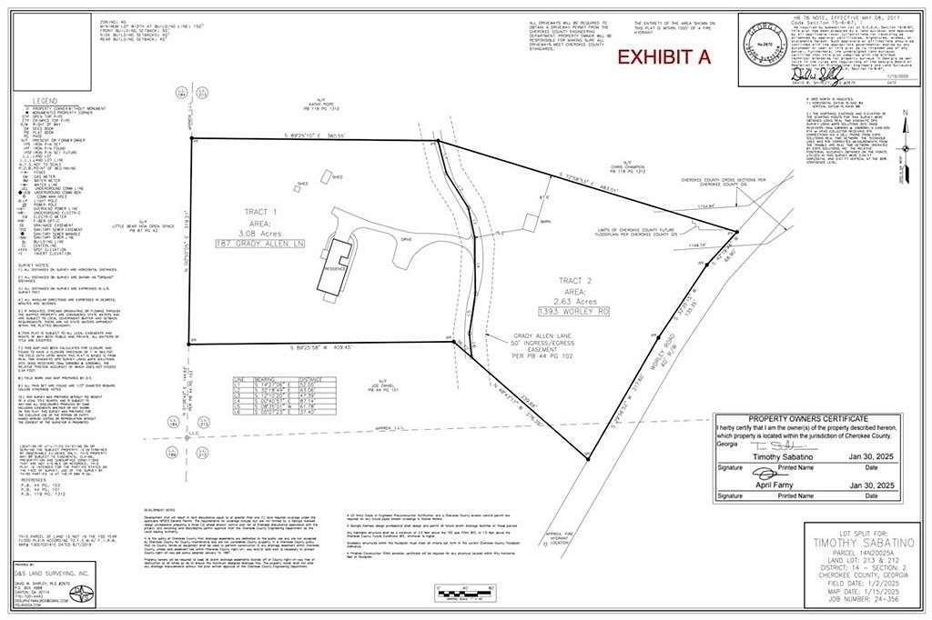 2.63 Acres of Residential Land for Sale in Ball Ground, Georgia