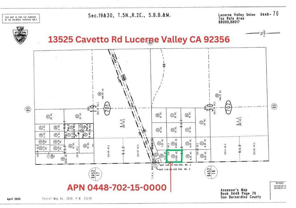 8.57 Acres of Residential Land for Sale in Lucerne Valley, California