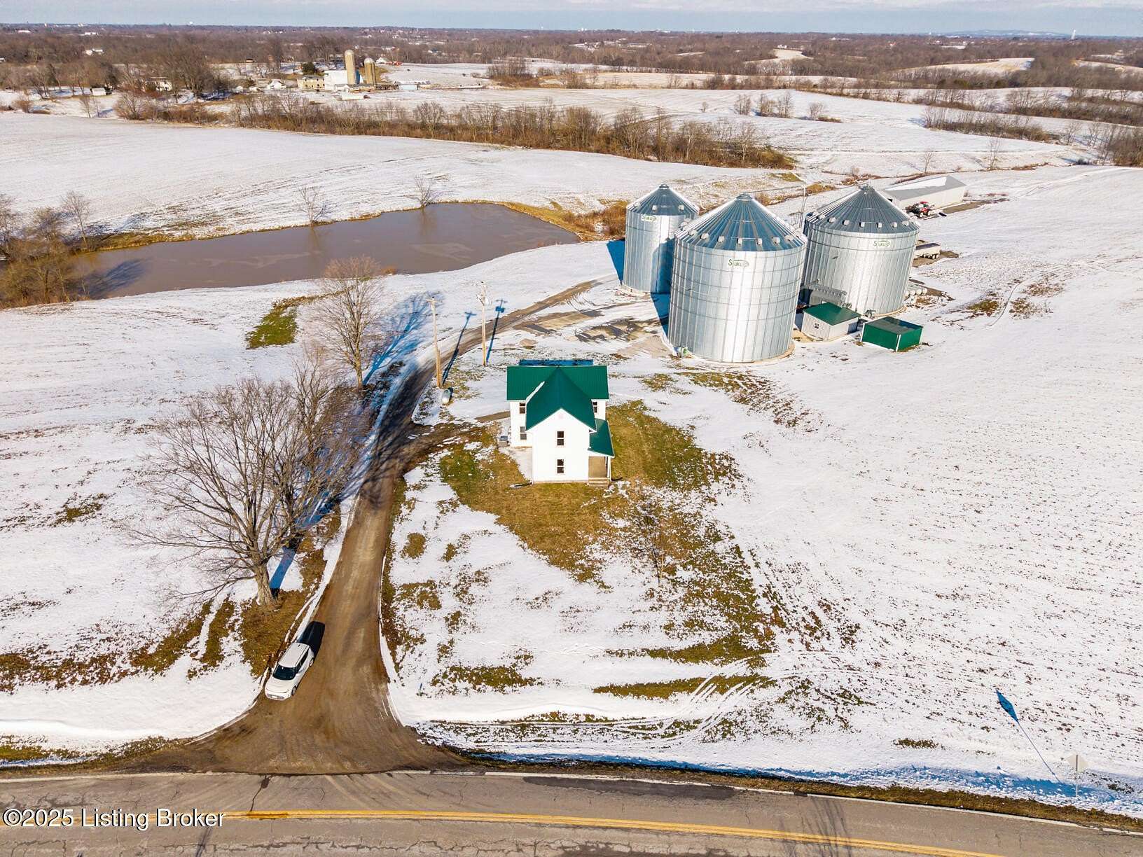 156 Acres of Land with Home for Sale in Simpsonville, Kentucky