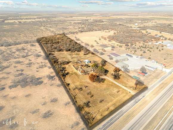 7.63 Acres of Land with Home for Sale in Anson, Texas