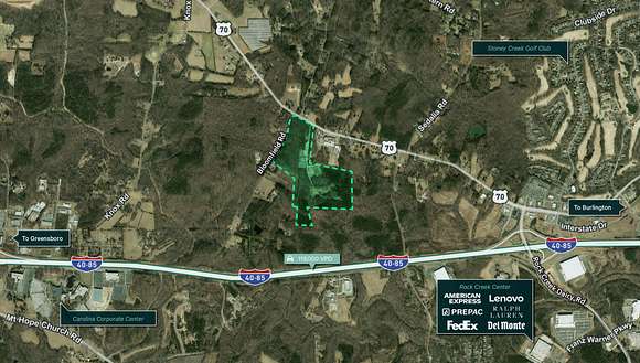 70.3 Acres of Land for Sale in Gibsonville, North Carolina