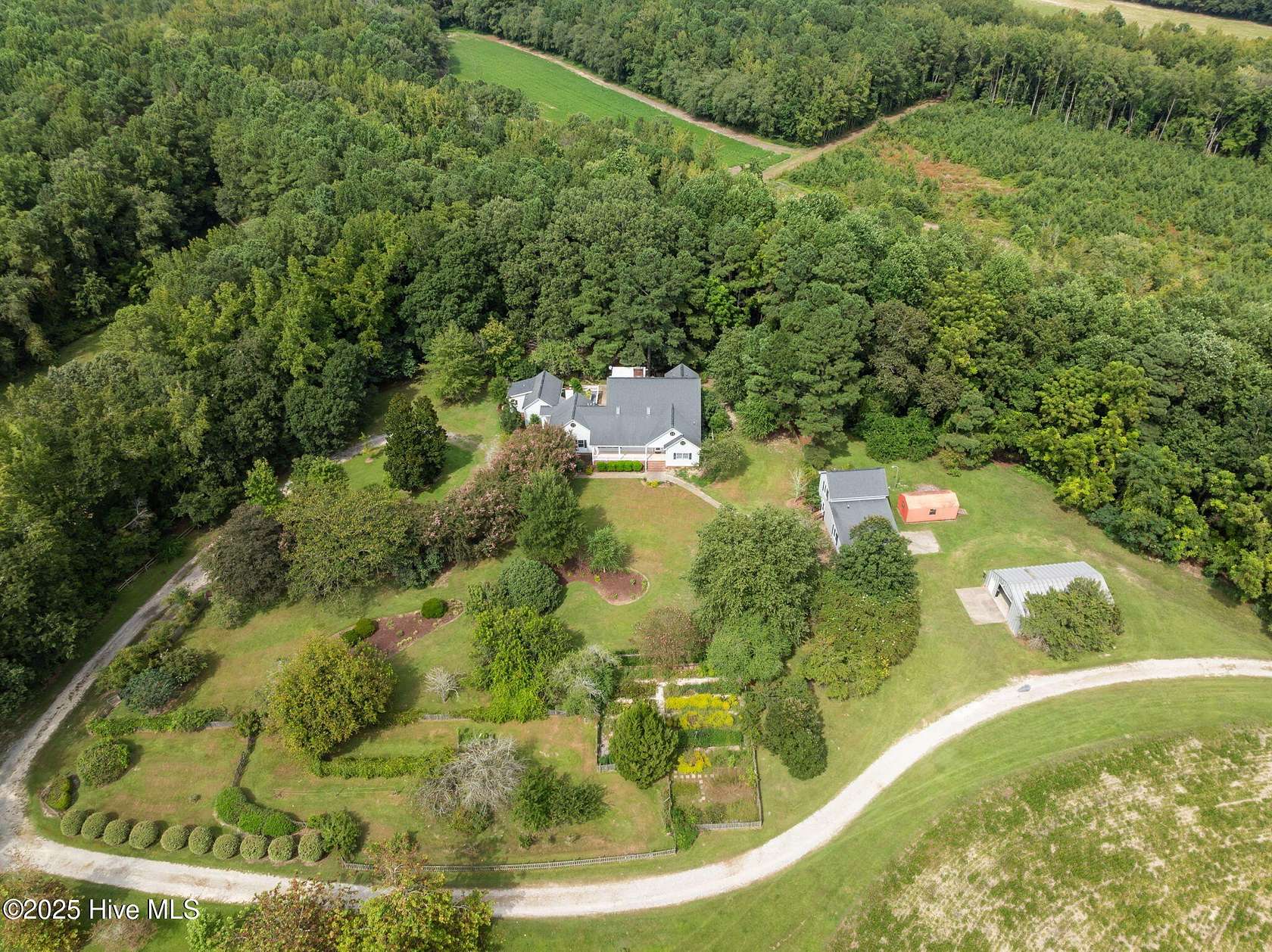 11.2 Acres of Land with Home for Sale in Macclesfield, North Carolina