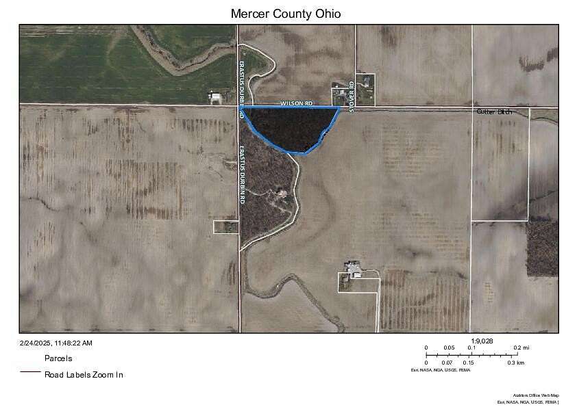 10 Acres of Land for Sale in Rockford, Ohio