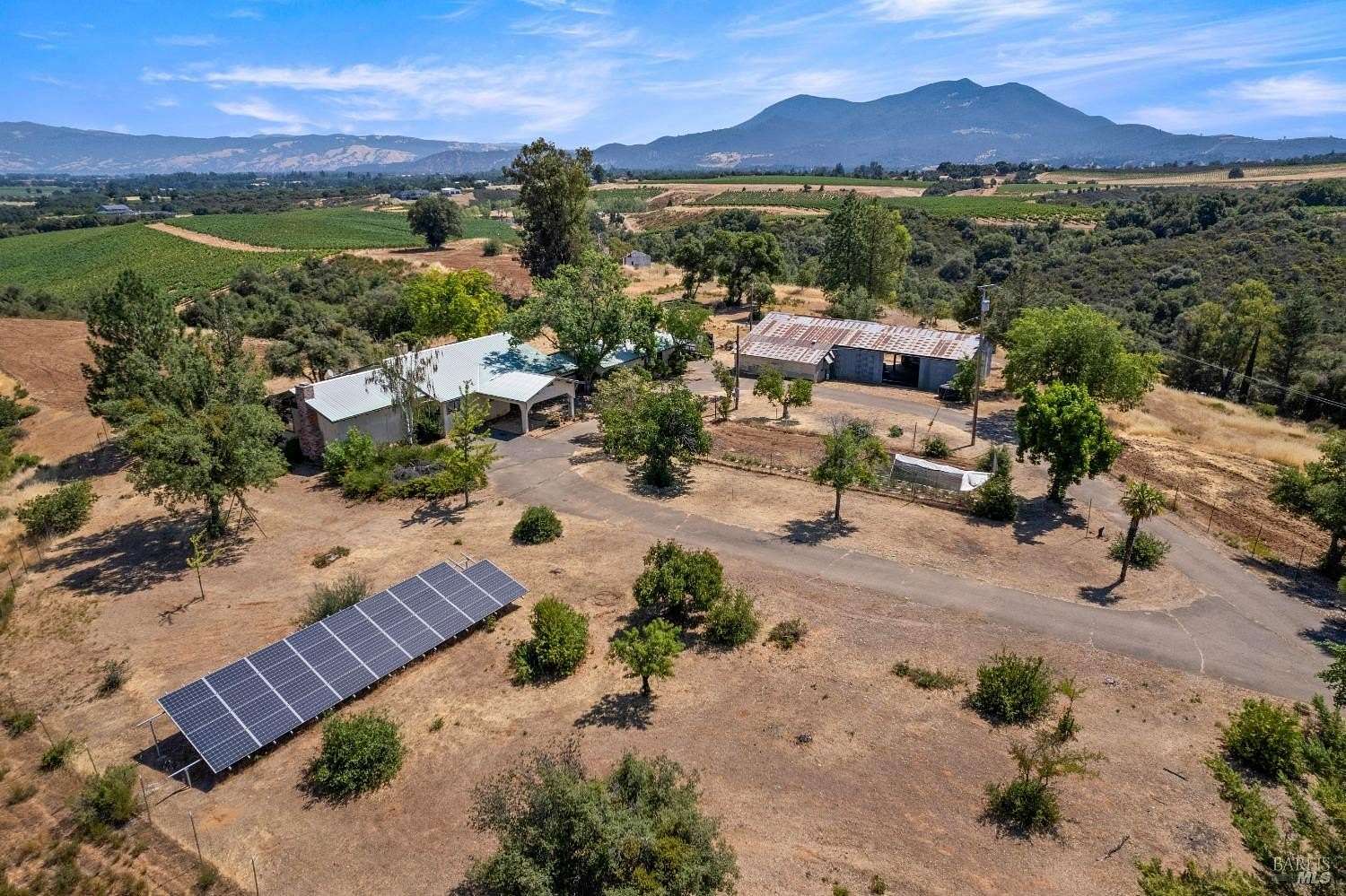 35.2 Acres of Agricultural Land with Home for Sale in Kelseyville, California