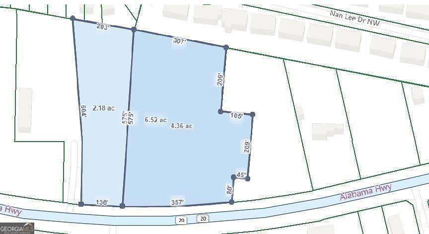 6 Acres of Land for Sale in Rome, Georgia