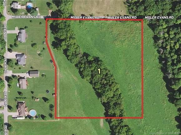 6.49 Acres of Land for Auction in Greenville, Indiana