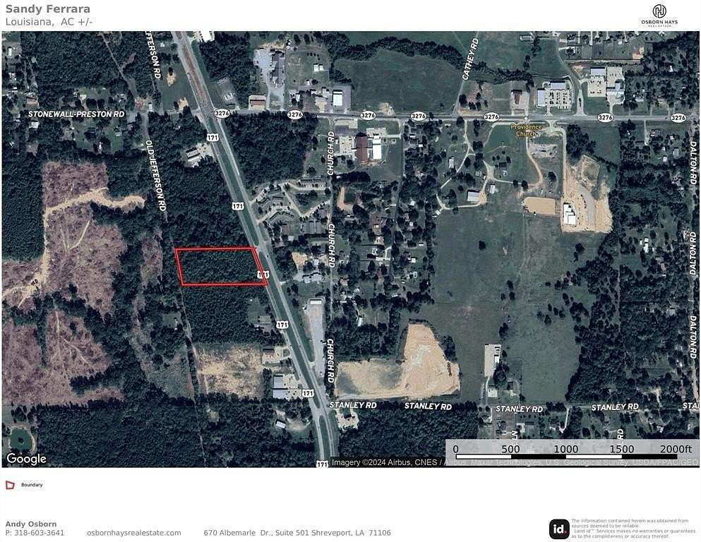 5.63 Acres of Commercial Land for Sale in Stonewall, Louisiana