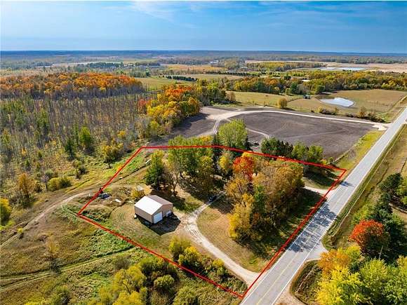 3.17 Acres of Residential Land with Home for Sale in Miltona, Minnesota