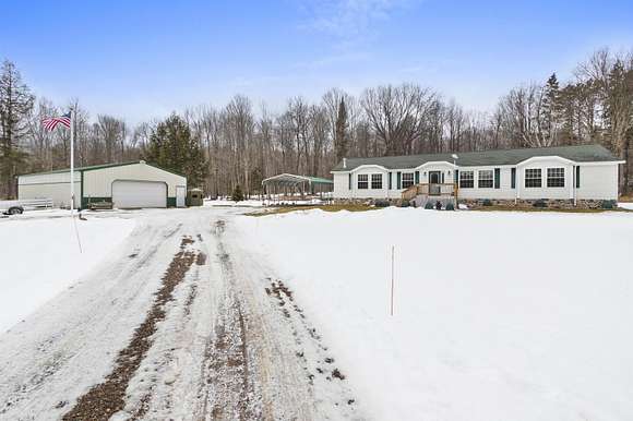 20 Acres of Recreational Land with Home for Sale in White Lake, Wisconsin