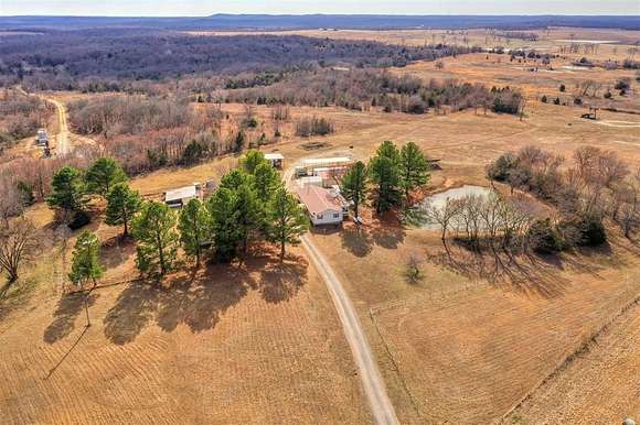 13.3 Acres of Recreational Land with Home for Sale in Okemah, Oklahoma