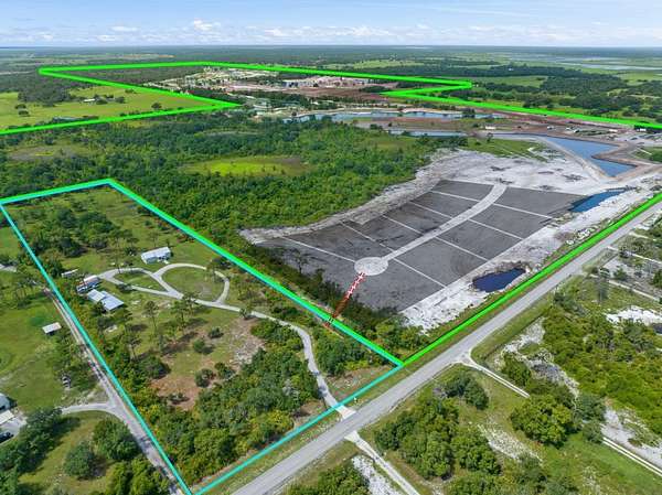 9.55 Acres of Residential Land with Home for Sale in Myakka City, Florida