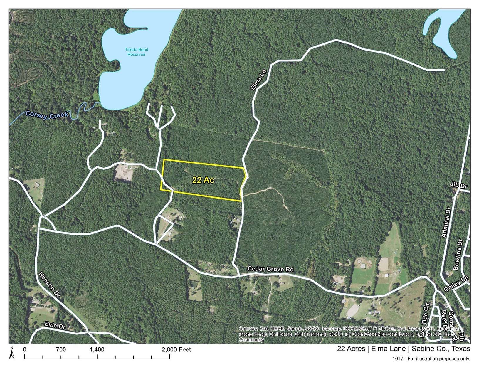 22 Acres of Recreational Land for Sale in Milam, Texas