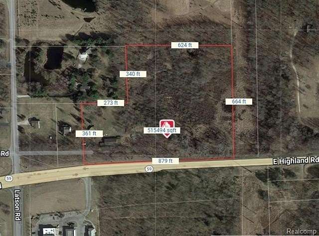 11.97 Acres of Land with Home for Sale in Howell, Michigan