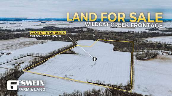 74.5 Acres of Recreational Land for Sale in Lafayette, Indiana