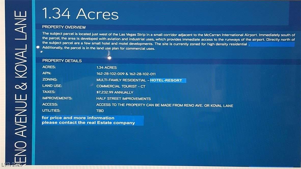 1.36 Acres of Residential Land for Sale in Las Vegas, Nevada