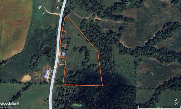 8.98 Acres of Land with Home for Sale in Elmer, Missouri