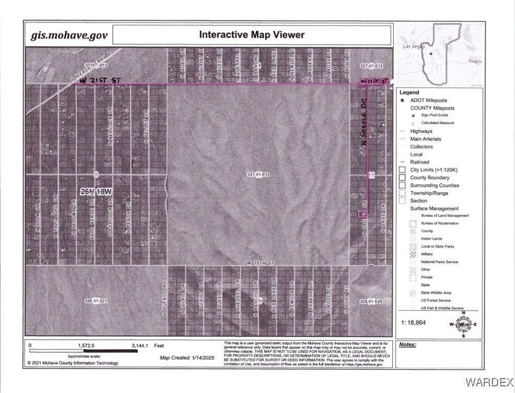 1.07 Acres of Residential Land for Sale in Dolan Springs, Arizona