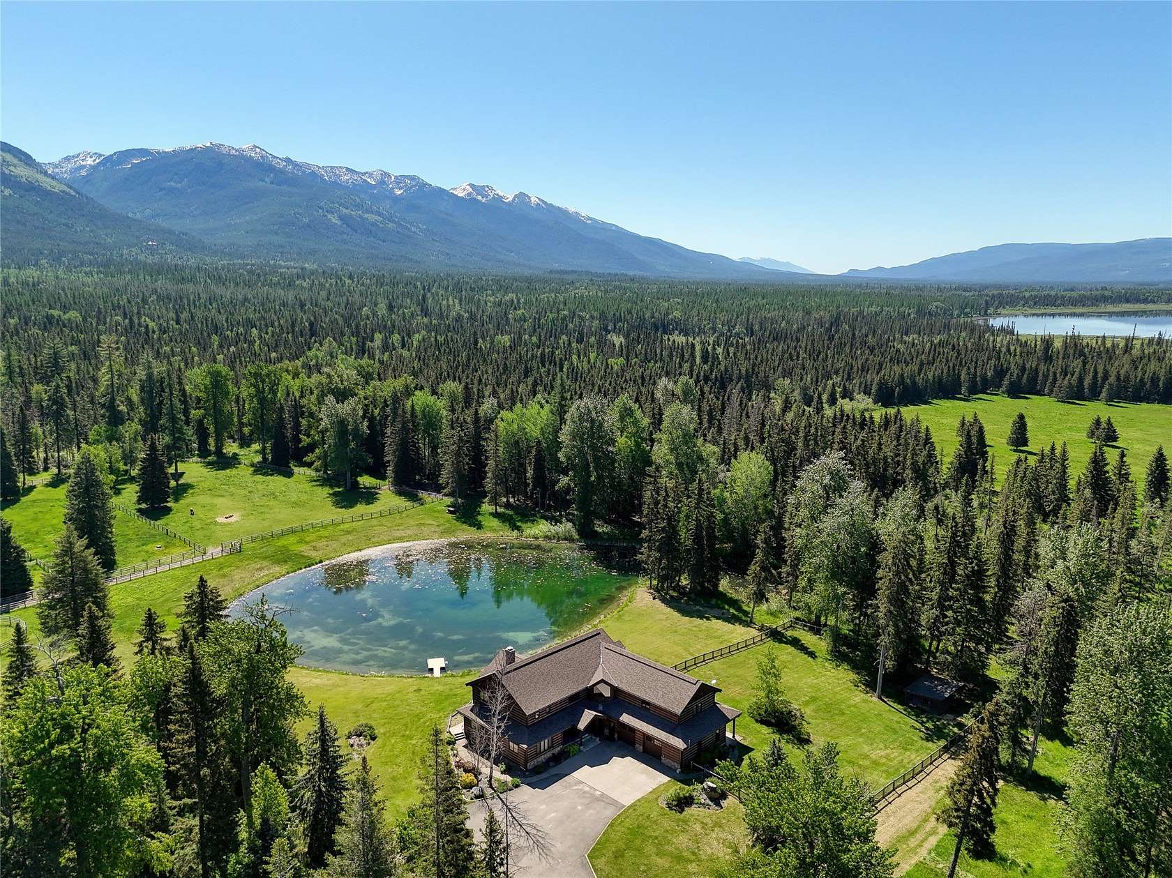 68.9 Acres of Land with Home for Sale in Bigfork, Montana