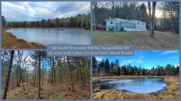 45 Acres of Improved Recreational Land for Sale in Harpersfield, New York