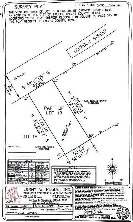 0.15 Acres of Residential Land for Sale in Dallas, Texas