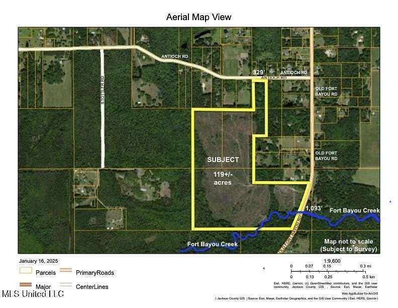 119 Acres of Recreational Land for Sale in Vancleave, Mississippi