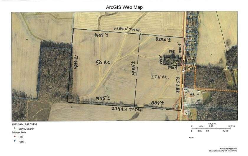 27.6 Acres of Agricultural Land for Sale in South Vienna, Ohio