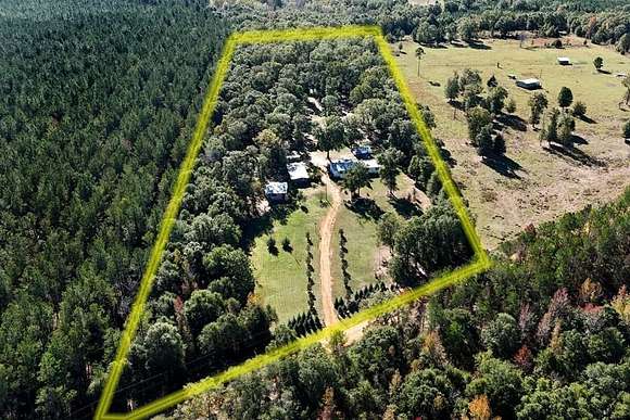 10.8 Acres of Recreational Land with Home for Sale in Coleman, Georgia