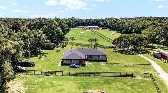 9.83 Acres of Land with Home for Sale in Anthony, Florida