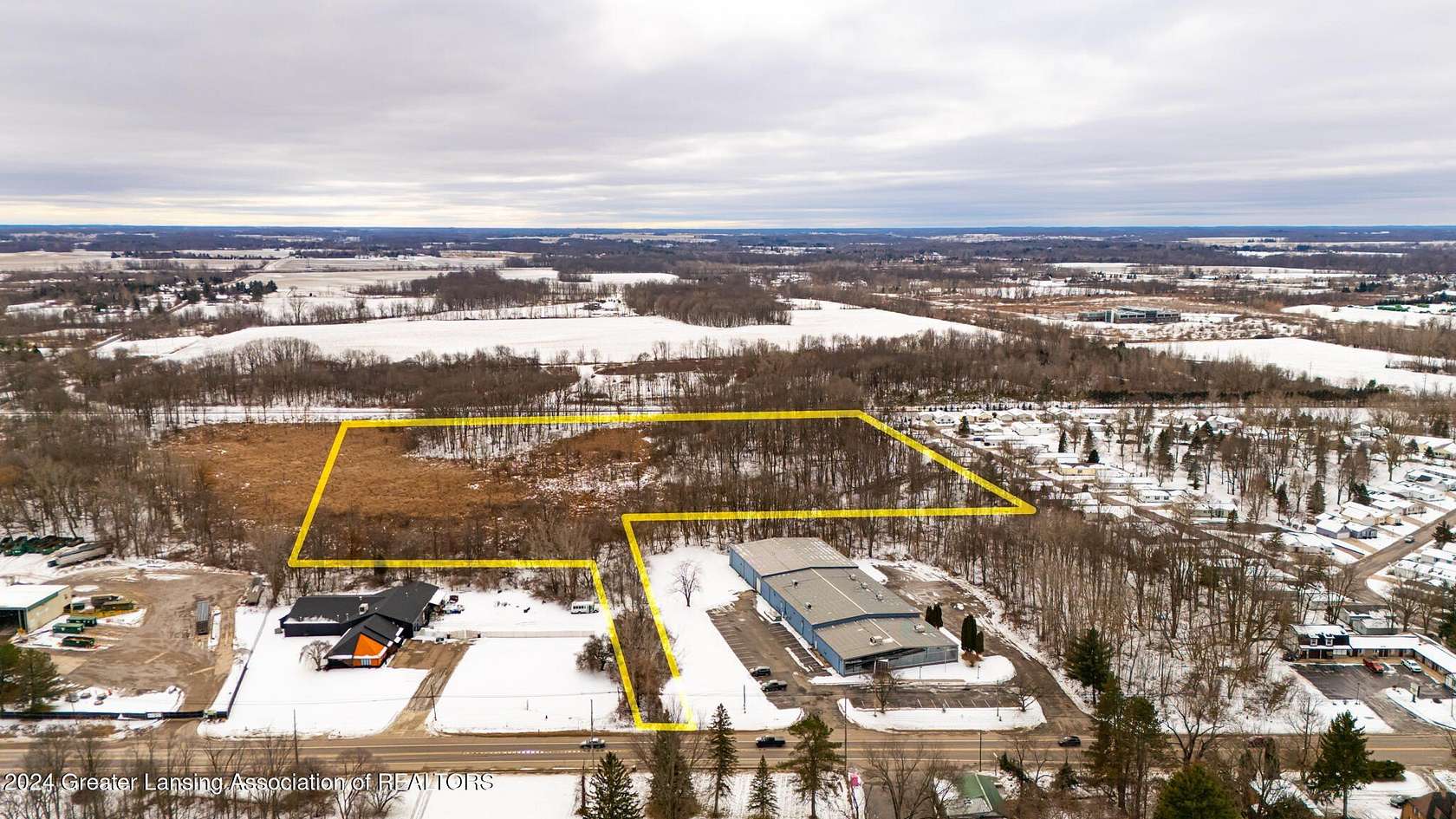 16.5 Acres of Commercial Land for Sale in Williamston, Michigan