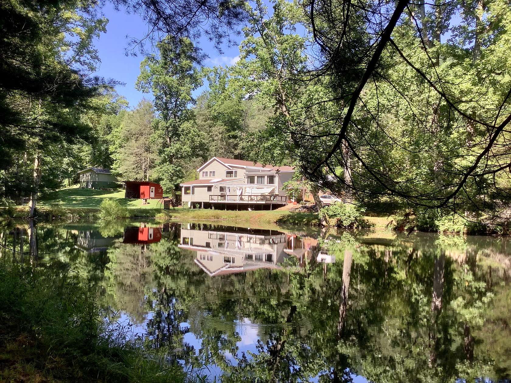 17.5 Acres of Land with Home for Sale in Candler, North Carolina