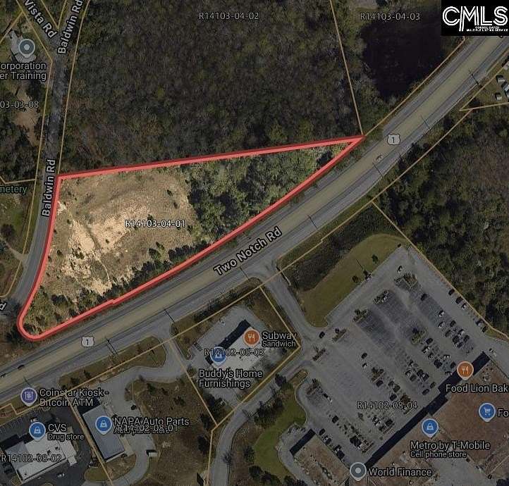 3.37 Acres of Commercial Land for Sale in Columbia, South Carolina