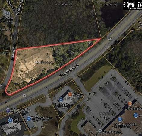 3.37 Acres of Commercial Land for Sale in Columbia, South Carolina