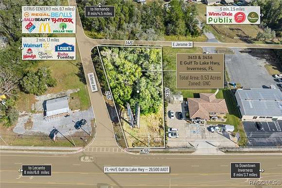 0.53 Acres of Mixed-Use Land for Sale in Inverness, Florida
