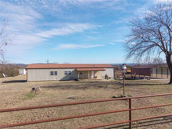 32 Acres of Agricultural Land with Home for Sale in Stigler, Oklahoma