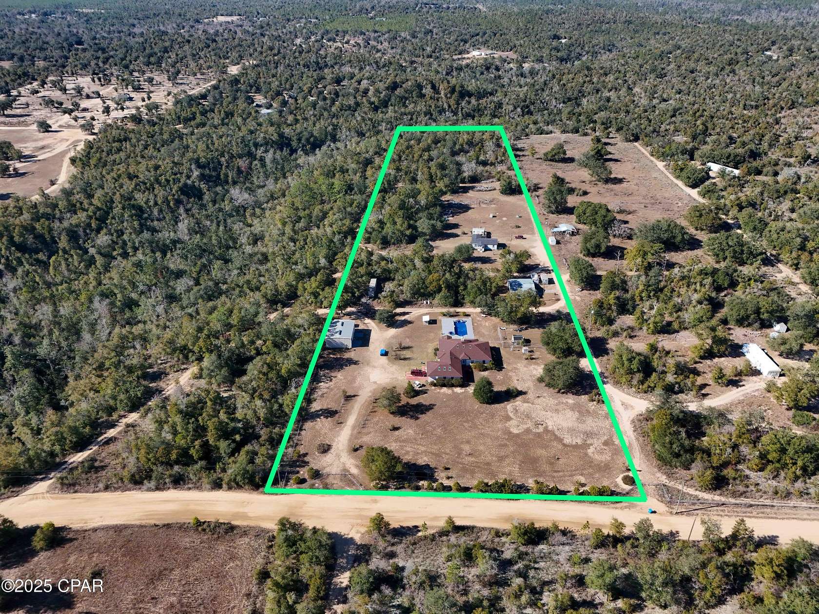10 Acres of Land with Home for Sale in Fountain, Florida