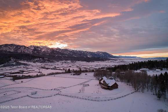 19.08 Acres of Land with Home for Sale in Alpine, Wyoming