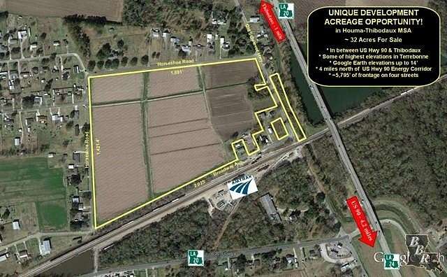 38 Acres of Commercial Land for Sale in Schriever, Louisiana